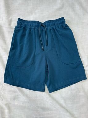 Men's Blue Tec-One Explorer Elastic Waist Drawstring Athletic Shorts